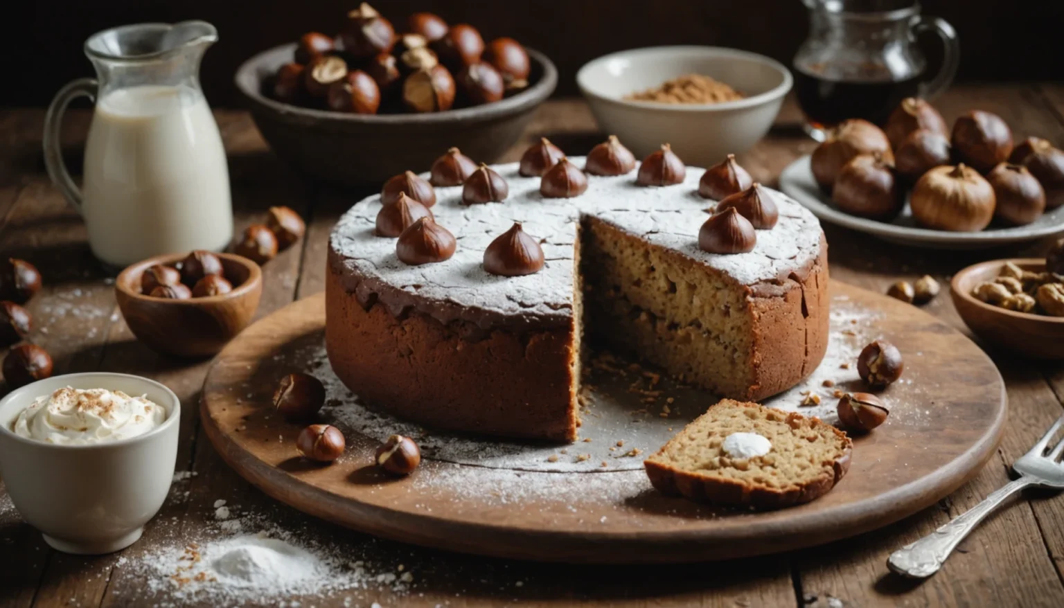 gateau à la farine de chataigne
