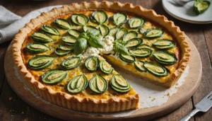 tarte courgette ricotta moutarde
