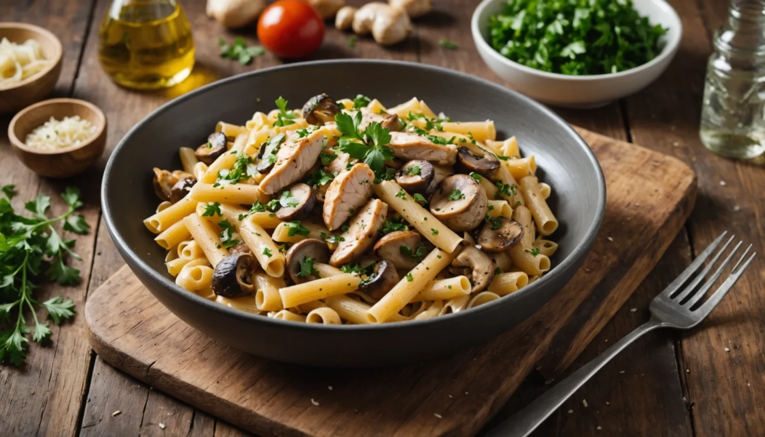 pate au poulet et champignons