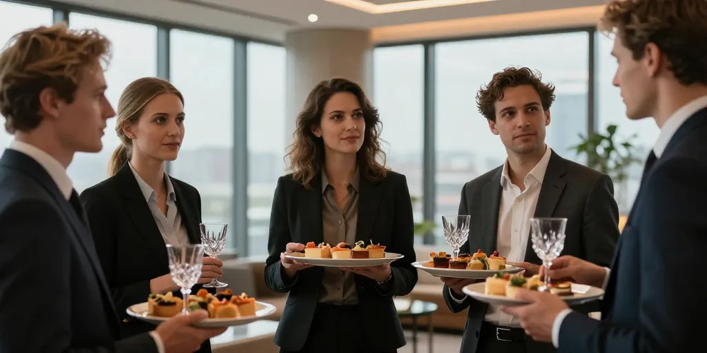 Organiser un apéritif dînatoire professionnel : les détails qui changent tout