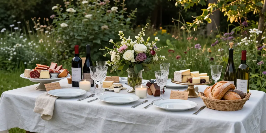 buffet mariage champetre